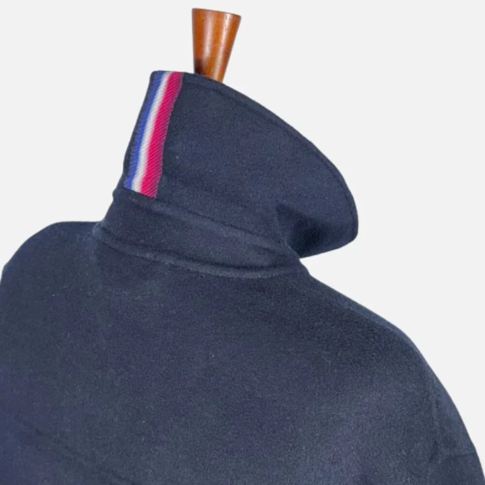 Tommy Hilfiger ICONS Wool Blend Navy Silver Crest Buttons Shacket Jacket (SZ 46) - Picture 12 of 16